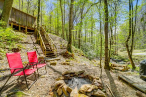 31 Mi to Skiing Creekside Cabin with Fireplace!